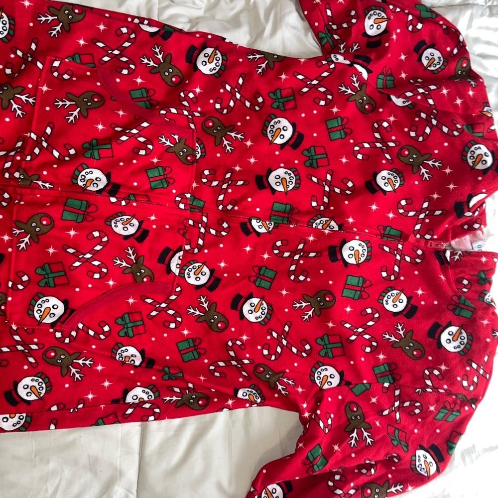 Festive Red Holiday Onesie